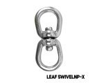 AQUA MARINE - Leaf Swivel-Nickel Plated